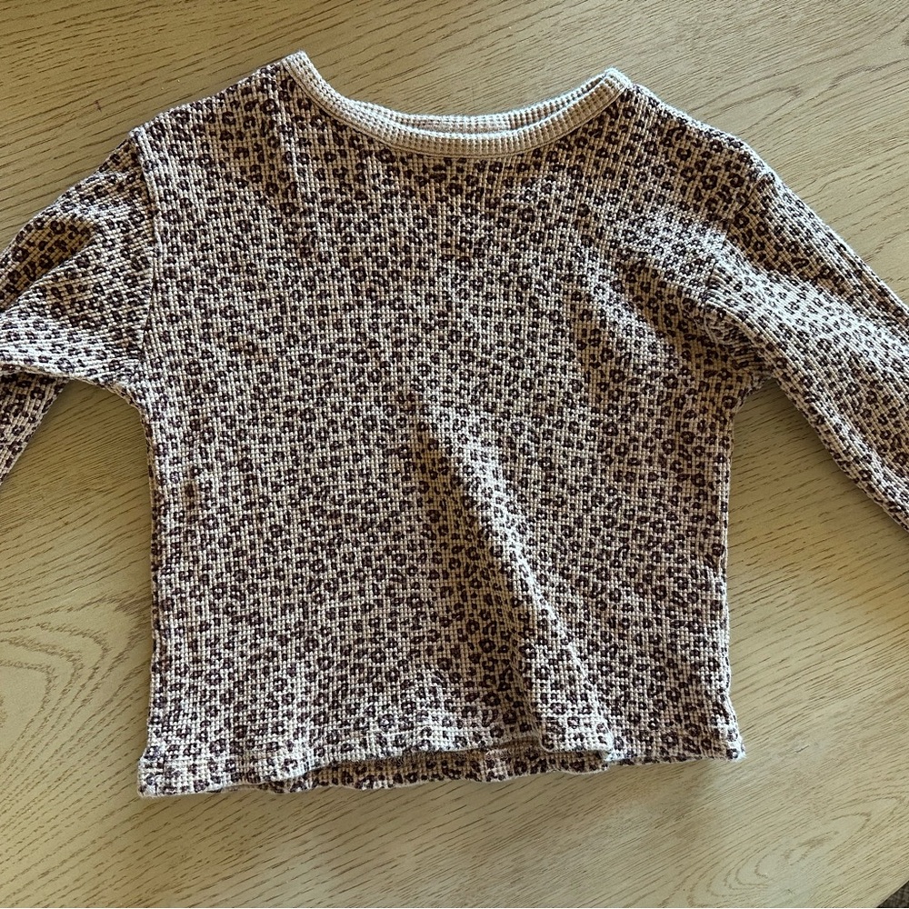Zara Textured Knit Top in Tan